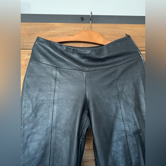 BOD & CHRISTENSEN BLACK 100% LEATHER MOTO PANTS - 8 - Picture 5 of 9